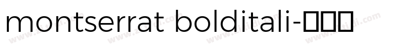 montserrat bolditali字体转换